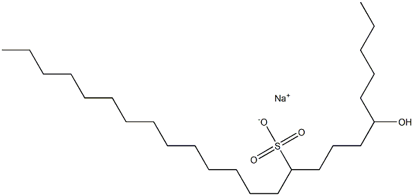 6-Hydroxytetracosane-10-sulfonic acid sodium salt Struktur