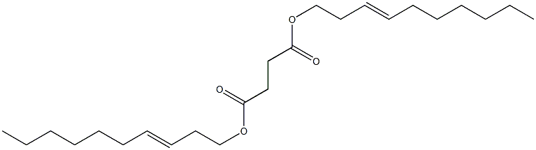 Succinic acid di(3-decenyl) ester Struktur