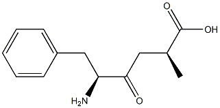 (2S)-2-[(S)-3-Amino-4-phenyl-2-oxobutyl]propanoic acid Struktur