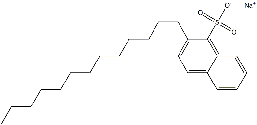 2-Tridecyl-1-naphthalenesulfonic acid sodium salt Struktur