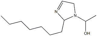 1-(1-Hydroxyethyl)-2-heptyl-3-imidazoline Struktur