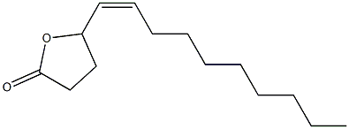 5-[(1Z)-1-Decenyl]-4,5-dihydro-2(3H)-furanone Struktur