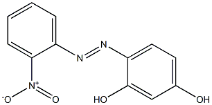 4-[(2-Nitrophenyl)azo]-1,3-benzenediol Struktur