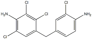 4-[(4-Amino-3-chlorophenyl)methyl]-2,3,6-trichloroaniline Struktur