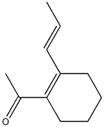 1-Acetyl-2-[(E)-1-propenyl]-1-cyclohexene Struktur