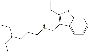 N,N-Diethyl-N'-[(2-ethyl-3-benzofuranyl)methyl]-1,3-propanediamine Struktur