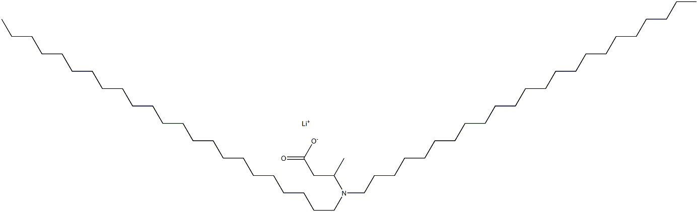 3-(Ditricosylamino)butyric acid lithium salt Struktur