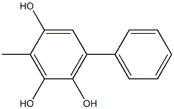 3-Methyl-6-phenyl-1,2,4-benzenetriol Struktur