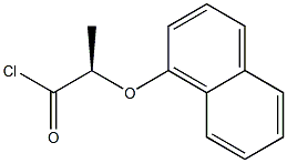 [R,(-)]-2-(1-Naphtyloxy)propionyl chloride Struktur