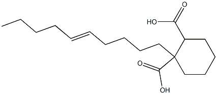 Cyclohexane-1,2-dicarboxylic acid hydrogen 1-(5-decenyl) ester Struktur