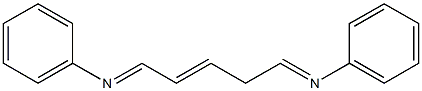 N,N'-(2-Pentene-1,5-diylidene)bisaniline Struktur