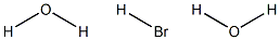 Hydrogen bromide dihydrate Struktur