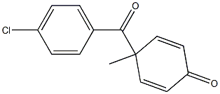 4-(4-Chlorobenzoyl)-4-methyl-2,5-cyclohexadien-1-one Struktur