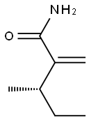 [S,(+)]-3-Methyl-2-methylenevaleramide Struktur