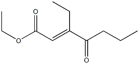 3-Ethyl-4-oxo-2-heptenoic acid ethyl ester Struktur