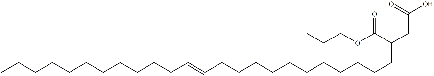 3-(12-Tetracosenyl)succinic acid 1-hydrogen 4-propyl ester Struktur