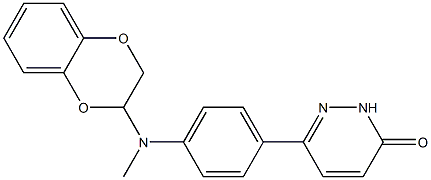 6-[4-[[(2,3-Dihydro-1,4-benzodioxin)-2-yl]methylamino]phenyl]pyridazin-3(2H)-one Struktur