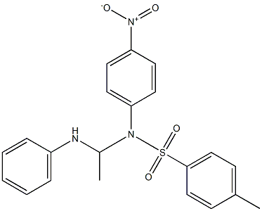 N-[1-[(Phenyl)amino]ethyl]-N-(4-nitrophenyl)-4-methylbenzenesulfonamide Struktur