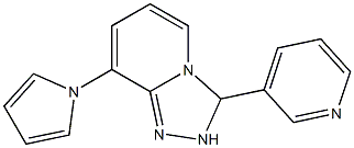 2,3-Dihydro-3-(3-pyridyl)-8-(1H-pyrrol-1-yl)-1,2,4-triazolo[4,3-a]pyridine Struktur