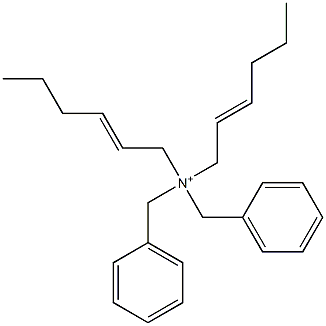 Di(2-hexenyl)dibenzylaminium Struktur