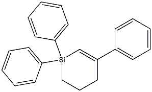 1,1,3-Triphenyl-1-sila-2-cyclohexene Struktur