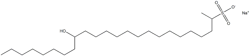 16-Hydroxytetracosane-2-sulfonic acid sodium salt Struktur