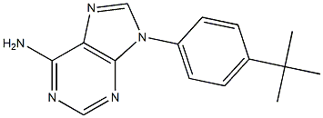 6-Amino-9-(4-tert-butylphenyl)-9H-purine Struktur