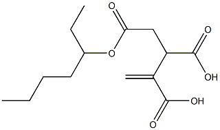 3-Butene-1,2,3-tricarboxylic acid 3-heptyl ester Struktur