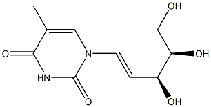 1-[(1E,3S,4R)-3,4,5-Trihydroxy-1-pentenyl]thymine Struktur