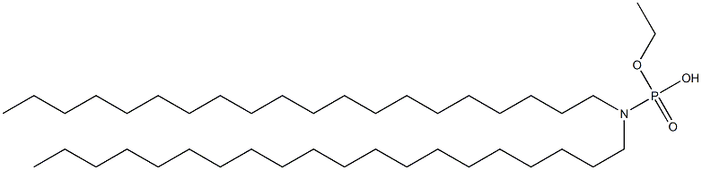 N,N-Diicosylamidophosphoric acid hydrogen ethyl ester Struktur