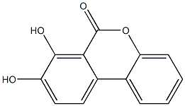 7,8-Dihydroxy-6H-dibenzo[b,d]pyran-6-one Struktur