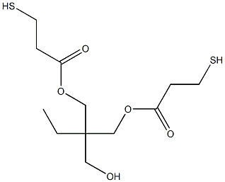 2,2-Bis(3-mercaptopropionyloxymethyl)-1-butanol Struktur