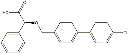 (2S)-2-[4-(4-Chlorophenyl)benzyloxy]-2-phenylacetic acid Struktur