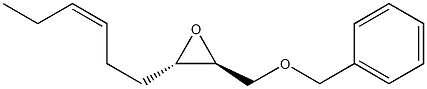 (2S,3S,6Z)-1-(Benzyloxy)-2,3-epoxy-6-nonene Struktur