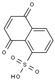 5,8-Dihydro-5,8-dioxo-1-naphthalenesulfonic acid Struktur