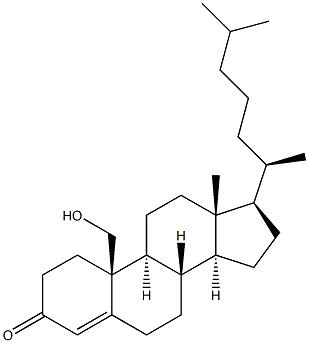 19-Hydroxycholest-4-en-3-one Struktur