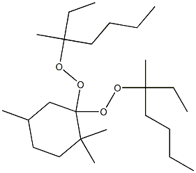 2,2,5-Trimethyl-1,1-bis(1-ethyl-1-methylpentylperoxy)cyclohexane Struktur