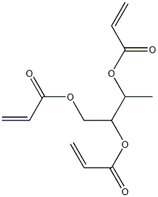 1,2,3-Butanetriol trisacrylate Struktur