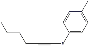 1-(4-Methylphenylthio)-1-hexyne Struktur