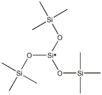 Tris(trimethylsilyloxy)silyl radical Struktur