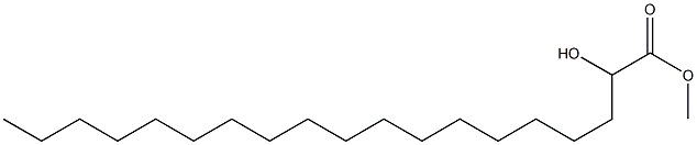 2-Hydroxynonadecanoic acid methyl ester Struktur