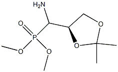 [(R)-(2,2-Dimethyl-1,3-dioxolan-4-yl)(amino)methyl]phosphonic acid dimethyl ester Struktur