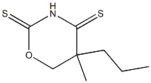 5,6-Dihydro-5-methyl-5-propyl-2H-1,3-oxazine-2,4(3H)-dithione Struktur