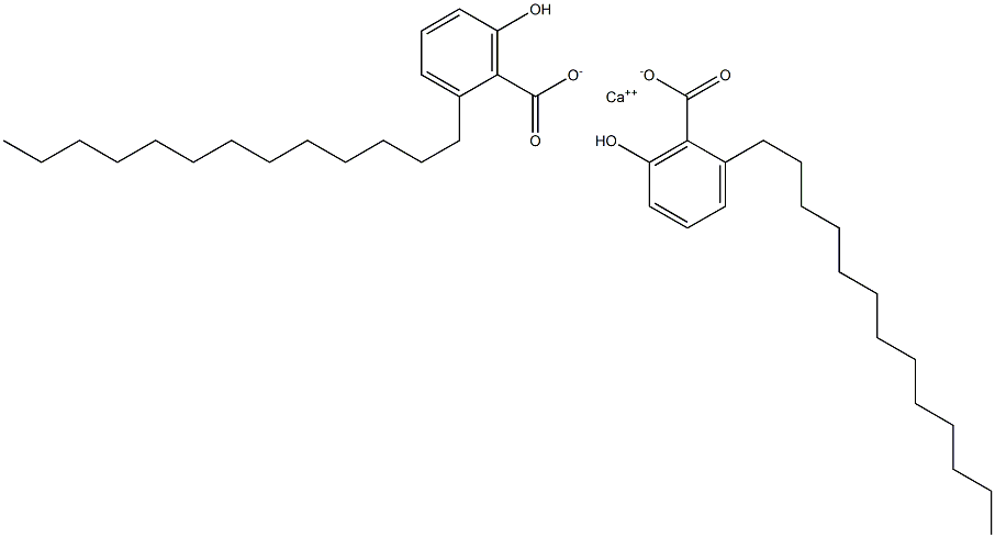 Bis(2-tridecyl-6-hydroxybenzoic acid)calcium salt Struktur