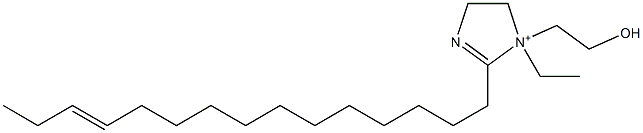 1-Ethyl-1-(2-hydroxyethyl)-2-(12-pentadecenyl)-2-imidazoline-1-ium Struktur