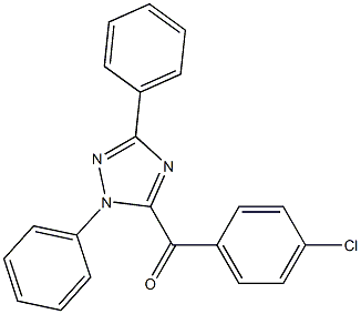 5-(4-Chlorobenzoyl)-1,3-diphenyl-1H-1,2,4-triazole Struktur