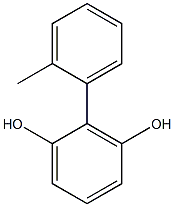 2-(2-Methylphenyl)benzene-1,3-diol Struktur