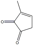 3-Methyl-3-cyclopentene-1,2-dione Struktur