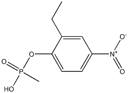 Methylphosphonic acid ethyl(4-nitrophenyl) ester Struktur