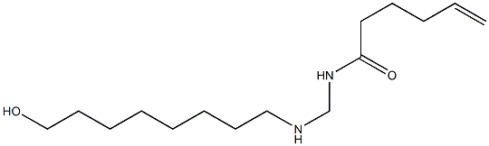 N-[[(8-Hydroxyoctyl)amino]methyl]-5-hexenamide Struktur